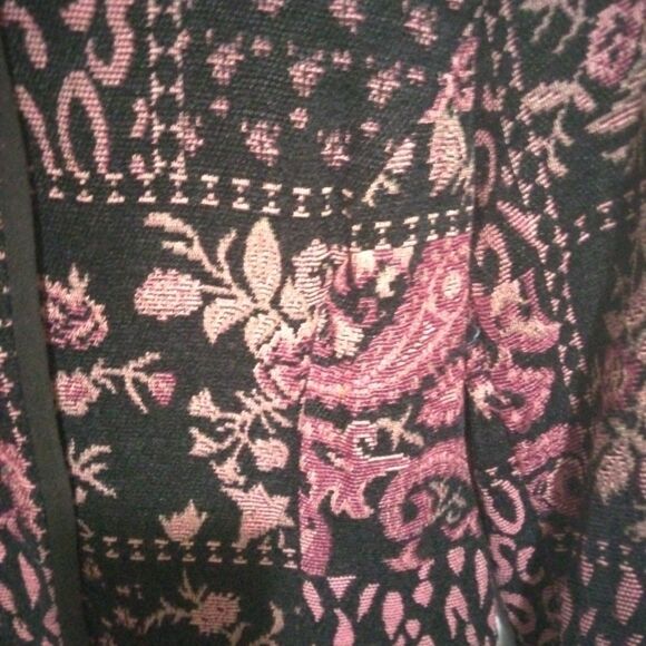 First option jacket  Woman Size PS Paisley Print All Over Print Button Down - Picture 2 of 8